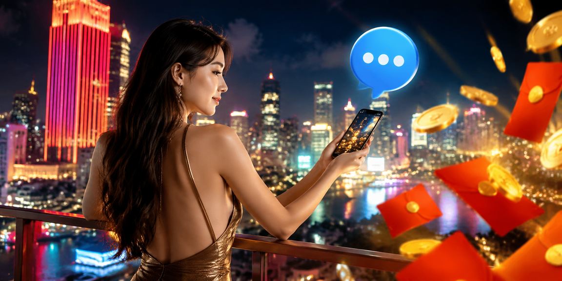 Không khí lễ hội neon và phong bì đỏ may mắn tại Hồ Chí Minh