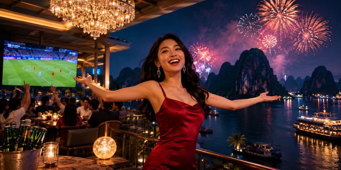 Khung cảnh người chơi tại Ninh Bình sử dụng thiết bị di động